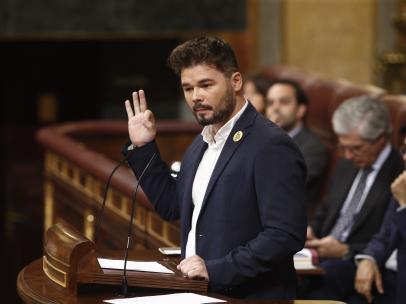 Rufián (ERC) afea a Sánchez su silencio sobre Catalunya: 'O es usted un irrespon