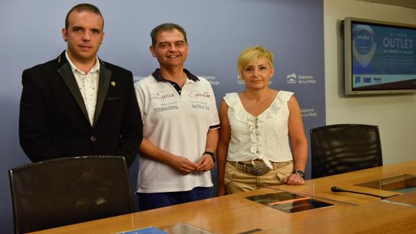 Olarte, Herreros y Núñez, en la presentación de la feria. Olarte, Herreros y Núñez, en la presentación de la feria.