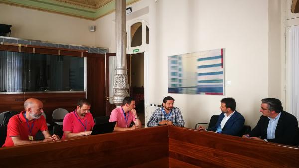 Reunión del grupo parlamentario del PP con trabajadores de Zener. Reunión del grupo parlamentario del PP con trabajadores de Zener.