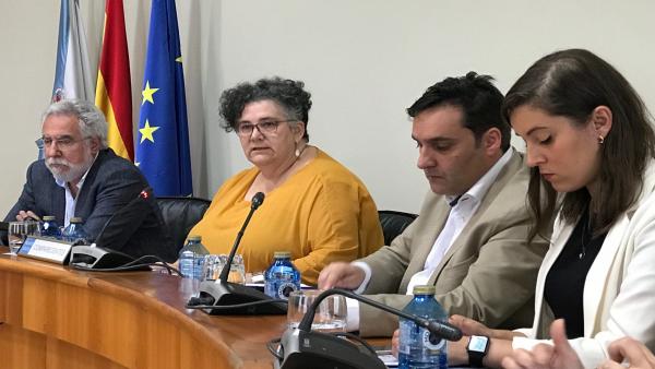 La valedora do Pobo, Milagros Otero, en la Comisión de Peticións La valedora do Pobo, Milagros Otero, en la Comisión de Peticións