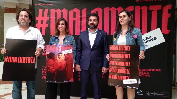 Foto del spot de la campaña 'Malamente' de la Generalitat contra las violencias machistas. Foto del spot de la campaña 'Malamente' de la Generalitat contra las violencias machistas.