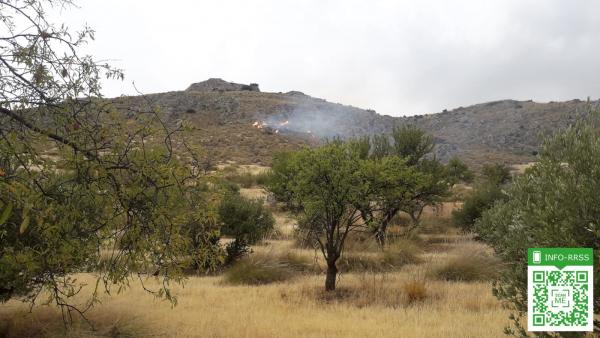 Paraje de Jódar donde ha acontecido el conato de incendio Paraje de Jódar donde ha acontecido el conato de incendio