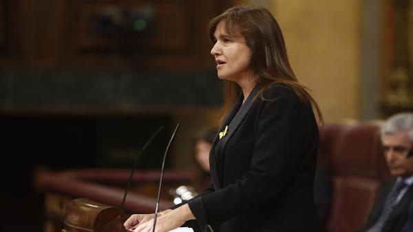 La portavoz de Junts per Cataluña en el Congreso, Laura Borràs interviene durante la segunda sesión del debate de investidura del candidato socialista a la Presidencia del Gobierno. La portavoz de Junts per Cataluña en el Congreso, Laura Borràs interviene durante la segunda sesión del debate de investidura del candidato socialista a la Presidencia del Gobierno.