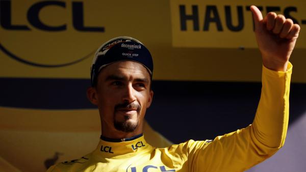 Julian Alaphilippe, lider del Tour de Francia tras la decimoséptima etapa Julian Alaphilippe, lider del Tour de Francia tras la decimoséptima etapa