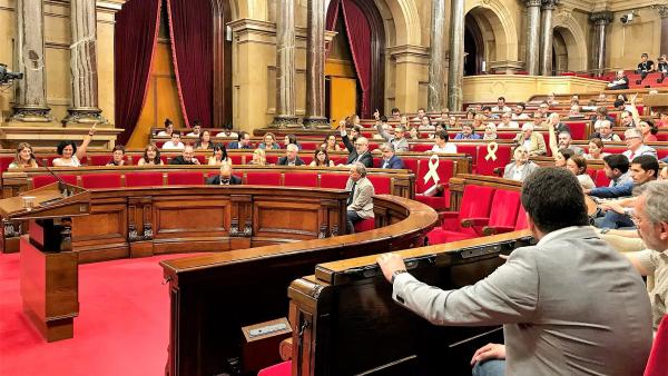 Pleno del Parlament con el presidente de la Generalitat, Quim Torra. Pleno del Parlament con el presidente de la Generalitat, Quim Torra.