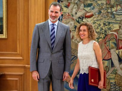 El monarca Felipe VI recibe a la presidenta del Congreso, Meritxell Batet