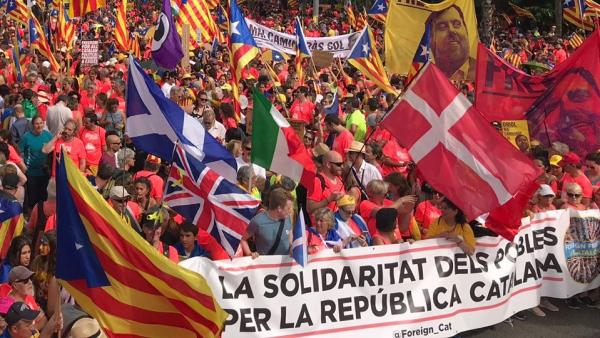 Manifestación de la Diada en Barcelona. Manifestación de la Diada en Barcelona.