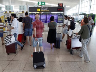 Huelga en el aeropuerto de Barcelona-El Prat