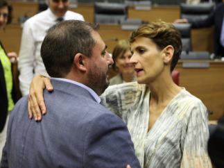 María Chivite y Unai Hualde