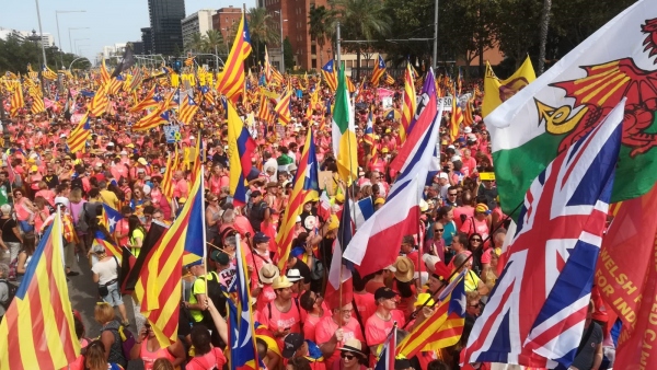 Manifestación de la Diada en Barcelona Manifestación de la Diada en Barcelona