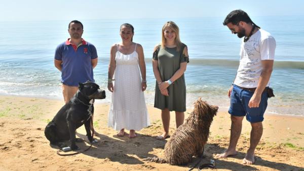 Inauguración en Lepe a la playa canina de Santa Pura. Inauguración en Lepe a la playa canina de Santa Pura.