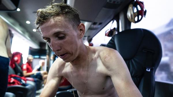 El ciclista belga del Bahrain-Merida Dylan Teuns El ciclista belga del Bahrain-Merida Dylan Teuns