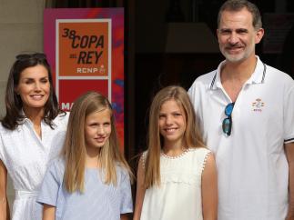 La familia real se reúne en Palma de Mallorca con motivo de la 38ª edición de la Copa del Rey de vela.