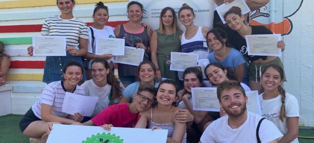 Voluntarios del campo celebrado en Cádiz