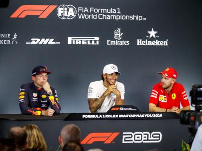 Hamilton, Verstappen y Vettel