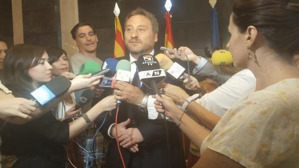 El consejero de Vertebración del Territorio, Movilidad y Vivienda del Gobierno de Aragón, José Luis Soro. El consejero de Vertebración del Territorio, Movilidad y Vivienda del Gobierno de Aragón, José Luis Soro.