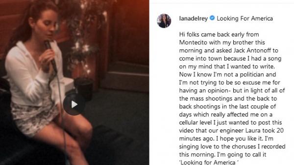 Imagen de la publicación de Lana del Rey en su cuenta de Instagram. Imagen de la publicación de Lana del Rey en su cuenta de Instagram.