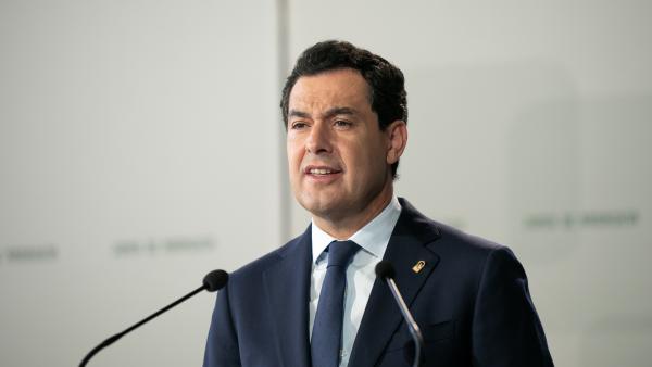 El presidente de la Junta, Juanma Moreno, en una imagen de archivo El presidente de la Junta, Juanma Moreno, en una imagen de archivo