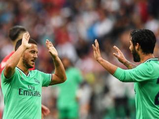 Hazard e Isco, con el Real Madrid
