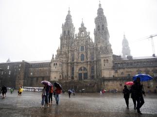 Lluvia en Santiago