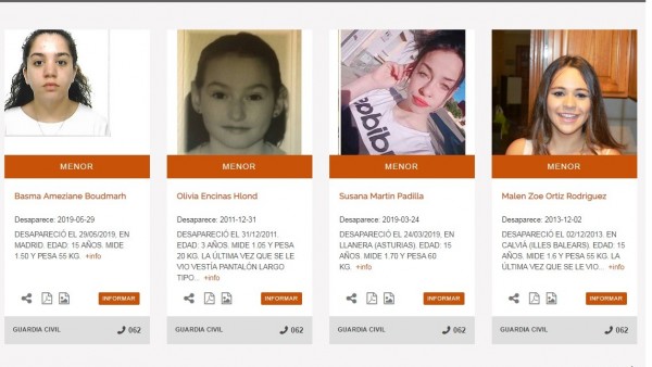 Información sobre menores desaparecidos en la web del Centro Nacional de Desaparecidos (CNDES) Información sobre menores desaparecidos en la web del Centro Nacional de Desaparecidos (CNDES)
