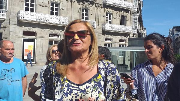La presidenta de la Diputación de Pontevedra, Carmela Silva, durante un acto en el centro de Vigo. La presidenta de la Diputación de Pontevedra, Carmela Silva, durante un acto en el centro de Vigo.
