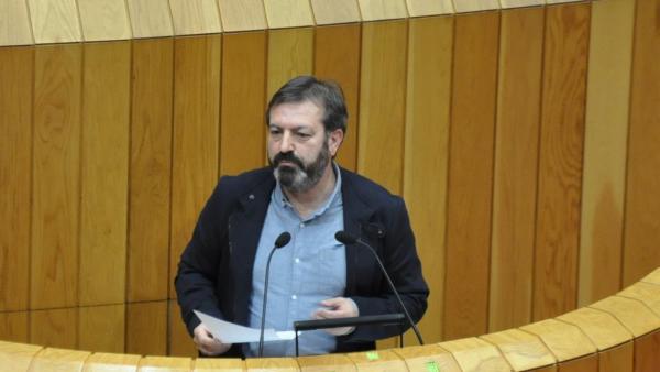 Luis Bará, en el Parlamento de Galicia. Luis Bará, en el Parlamento de Galicia.