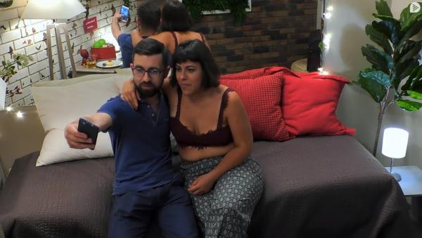 José María y María Mercedes, en 'First dates'. José María y María Mercedes, en 'First dates'.