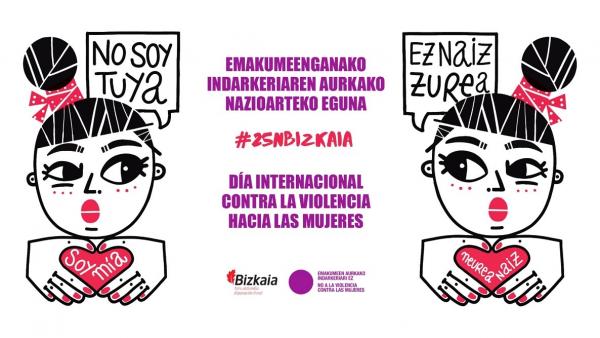 Cartel de la campaña contra la violencia de género de Bizkaia Cartel de la campaña contra la violencia de género de Bizkaia