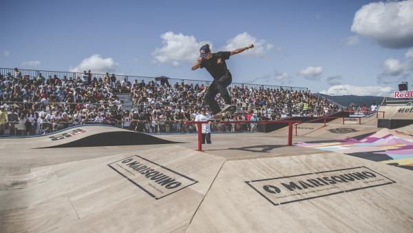 Prueba de 'skate' en el festival O Marisquiño 2019 Prueba de 'skate' en el festival O Marisquiño 2019