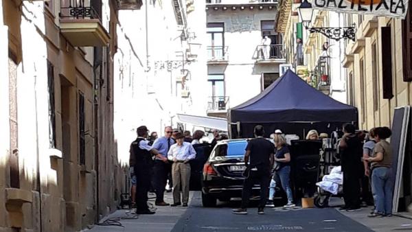 Woody Allenen filmaren grabazioa Donostiako Parte Zaharrean. Woody Allenen filmaren grabazioa Donostiako Parte Zaharrean.