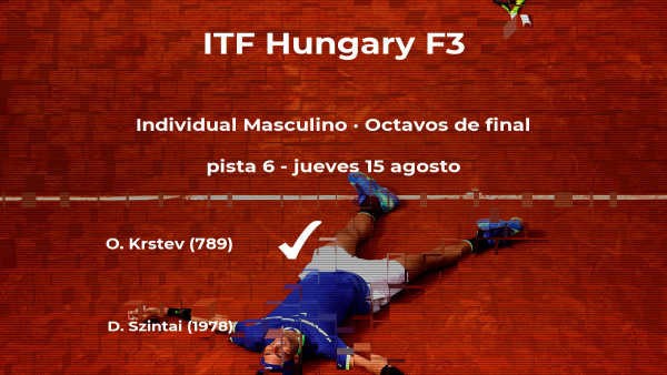 Ondrej Krstev pasa a la siguiente fase del torneo de Baja tras vencer en los octavos de final Ondrej Krstev pasa a la siguiente fase del torneo de Baja tras vencer en los octavos de final
