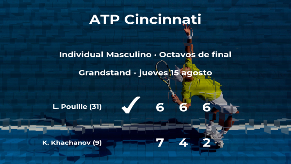 Lucas Pouille consigue clasificarse para los cuartos de final del torneo ATP 1000 de Cincinnati Lucas Pouille consigue clasificarse para los cuartos de final del torneo ATP 1000 de Cincinnati
