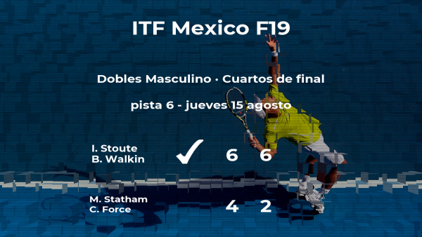 Stoute y Walkin consiguen su plaza en las semifinales del torneo de Cancún Stoute y Walkin consiguen su plaza en las semifinales del torneo de Cancún