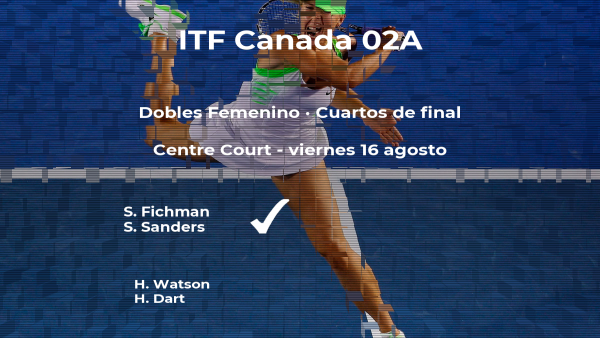 Watson y Dart se despiden del torneo ITF Canada 02A Watson y Dart se despiden del torneo ITF Canada 02A