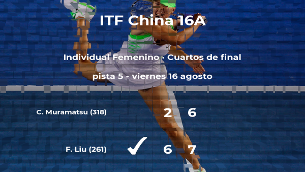 Fangzhou Liu logra la plaza de las semifinales a costa de Chihiro Muramatsu Fangzhou Liu logra la plaza de las semifinales a costa de Chihiro Muramatsu