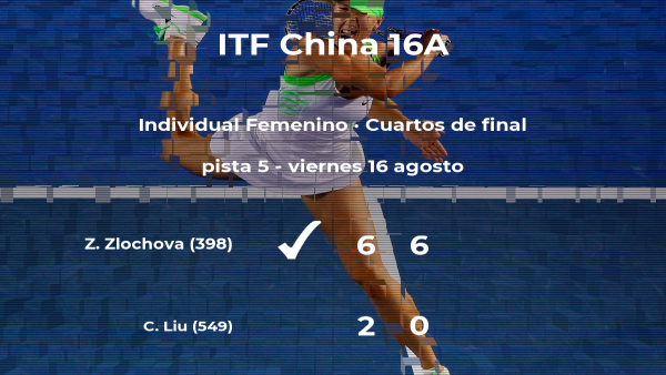 La tenista Zuzana Zlochova se clasifica para las semifinales del torneo de Huangshan La tenista Zuzana Zlochova se clasifica para las semifinales del torneo de Huangshan