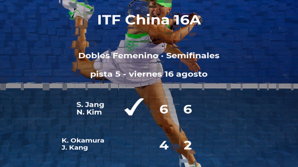 Las tenistas Jang y Kim se imponen en las semifinales del torneo de Huangshan Las tenistas Jang y Kim se imponen en las semifinales del torneo de Huangshan