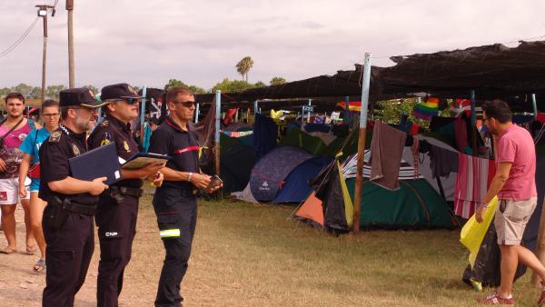 Actuaciones de la Policía en el Arenal Sound. Actuaciones de la Policía en el Arenal Sound.