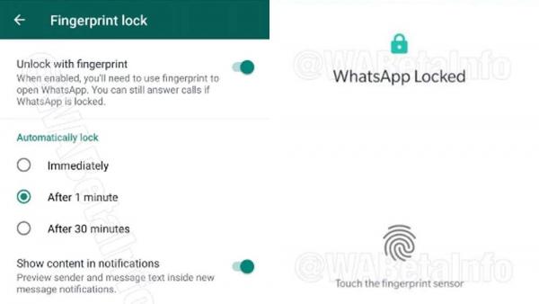 Cómo activar el desbloqueo con huella en Whatsapp Cómo activar el desbloqueo con huella en Whatsapp