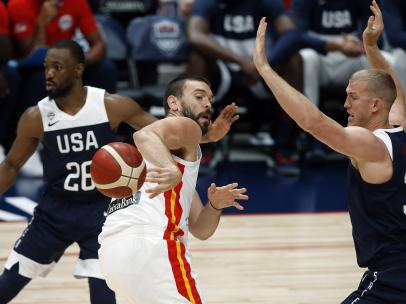 Marc Gasol, con España ante Estados Unidos