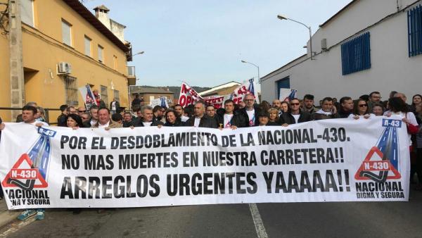Manifestación de la Plataforma N-430 en marzo de 2017 Manifestación de la Plataforma N-430 en marzo de 2017