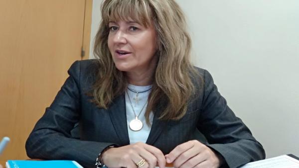 La candidata del PP al Congreso por Asturias, Paloma Gázquez, en una entrevista. La candidata del PP al Congreso por Asturias, Paloma Gázquez, en una entrevista.