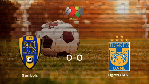El San Luís y el Tigres UANL solo suman un punto (0-0) El San Luís y el Tigres UANL solo suman un punto (0-0)