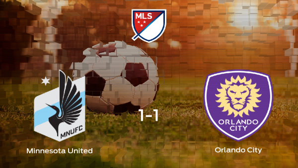 El Minnesota United y el Orlando City consiguen un punto después de empatar a 1 El Minnesota United y el Orlando City consiguen un punto después de empatar a 1