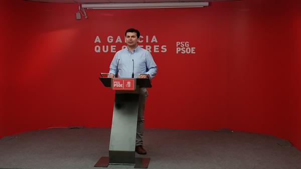 Gonzalo Caballero durante la rueda de prensa. Gonzalo Caballero durante la rueda de prensa.