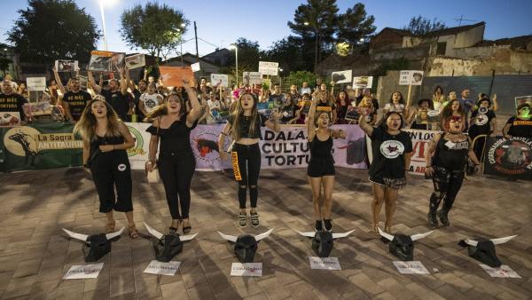Concentración antitaurina en Ciudad Real Concentración antitaurina en Ciudad Real