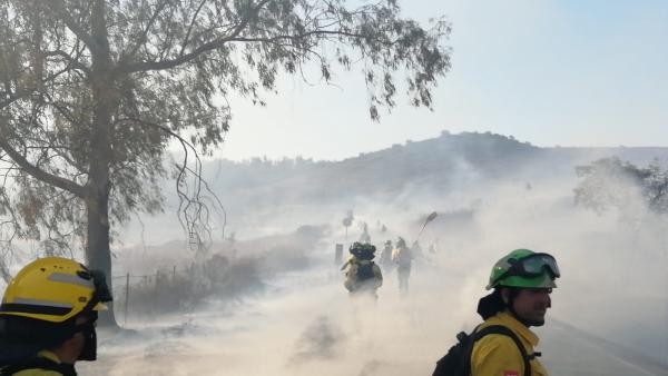 Incendio extinguido por Infoca. Incendio extinguido por Infoca.