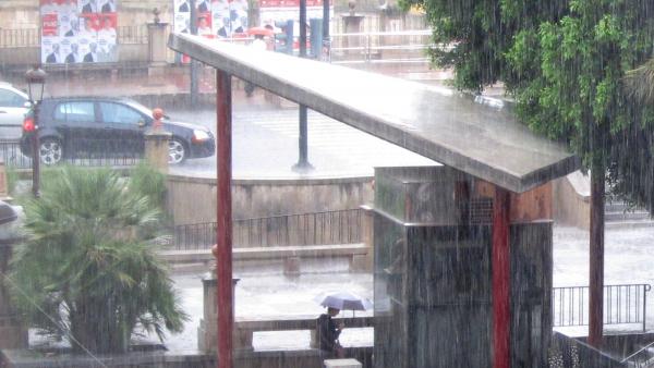 Temporal de lluvia y granizo en Murcia Temporal de lluvia y granizo en Murcia