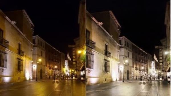Comparación lumínica antes y después de la tecnología led. Comparación lumínica antes y después de la tecnología led.